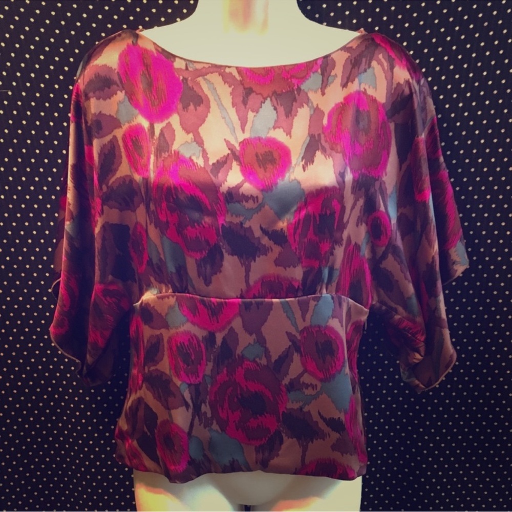 Silk Kenar blouse sz M